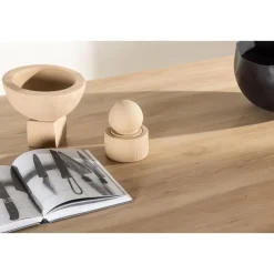 Eettafel Ovaal Naturel 220cm - Fineer - Scandinavisch - Tafel Bootcut