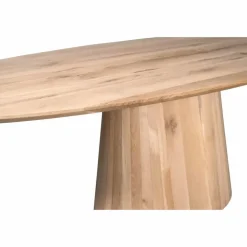 Eettafel Ovaal Naturel Hout - 210x110x76cm - Riga