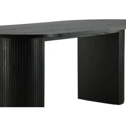 Eettafel Ovaal Zwart 200cm - Fineer - Scandinavisch