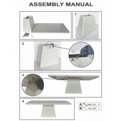 Eettafel Rechthoek 300cm - Wit Eco Composiet - Acryl Coating - Avia