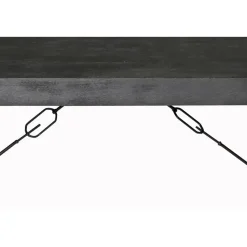 Eettafel Rechthoek 160cm - Zwart Mangohout - 2-4 personen - Norris