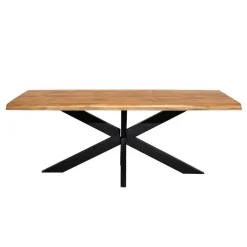 Eettafel Rechthoek Naturel Hout - 160x90x76cm - Denver