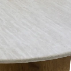 Eettafel Rond - Marmer - 120x120x76cm - Faria