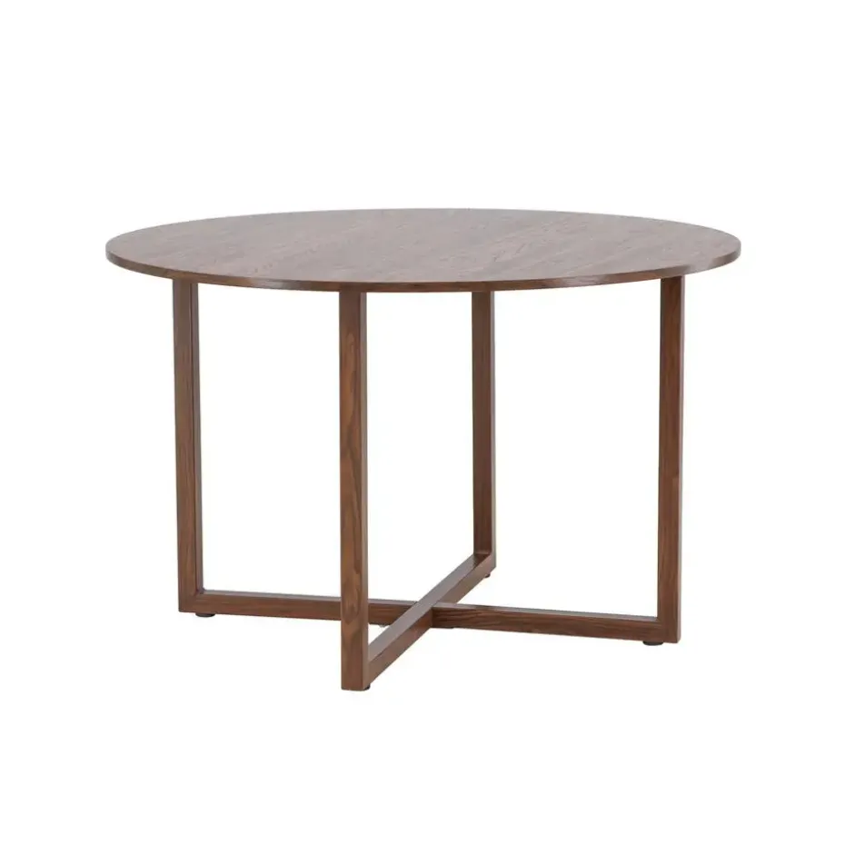 Eettafel Rond - Walnoot MDF - 120x120x75cm - Durango