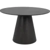 Eettafel Rond - Zwart - 120x120x75cm - 2-4 Personen - Fynn