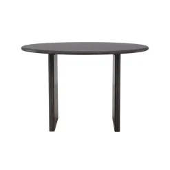 Eettafel Rond - Zwart MDF - 120x120x75cm - Björholmen