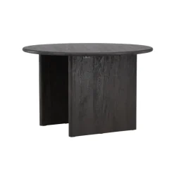 Eettafel Rond - Zwart MDF - 120x120x75cm - Björholmen
