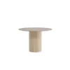 Eettafel Rond Beige 110cm - Fineer - Scandinavisch