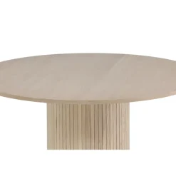 Eettafel Rond Beige 110cm - Fineer - Scandinavisch