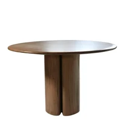 Eettafel Rond Ø120cm - Acaciahout - Naturel - Eettafel Tijn