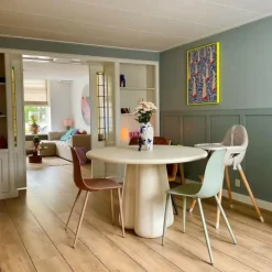 Eettafel Rond Ø120cm - Betonlook - Eettafel Boaz