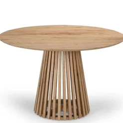 Eettafel Rond Ø120cm - Naturel Acaciahout - 2-4 Personen - Seppe