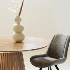 Eettafel Rond Ø120cm - Naturel Acaciahout - 2-4 Personen - Seppe