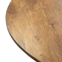 Eettafel Rond 120cm - Naturel Mangohout - 2-4 Personen - Sep