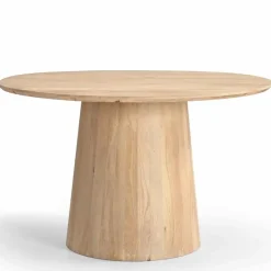 Eettafel Rond 120cm - Naturel Mangohout - 2-4 Personen