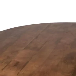 Eettafel Rond 130cm - Naturel - Mangohout - Tafel Oslo