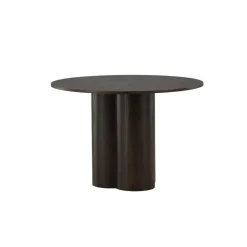 Eettafel Rond Walnoot 110cm - Fineer - Scandinavisch - Tafel Olivia