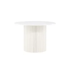 Eettafel Rond Wit 110cm - Fineer - Scandinavisch - Tafel Härön