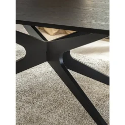 Eettafel Suzanne - zwart - 200x90 cm