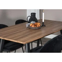 Eettafel Walnoot Hout Uitschuifbaar - 160x85x75cm - Inca