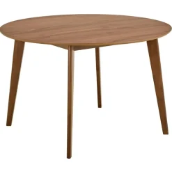 Eettafel Walnoot Rond - 105x105x76cm - Levi