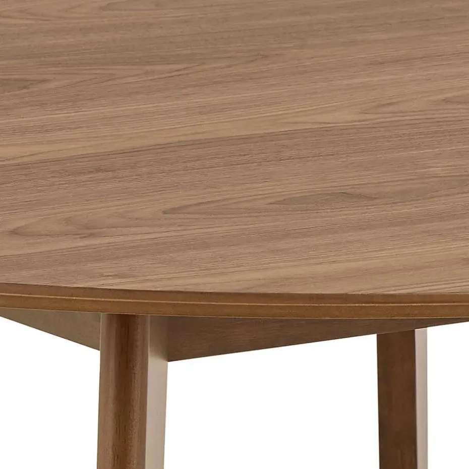 Eettafel Walnoot Rond - 140x140x76cm - Levi