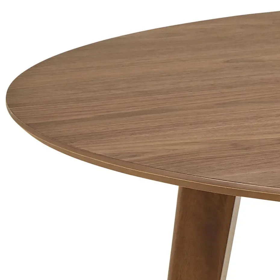 Eettafel Walnoot Rond - 140x140x76cm - Levi
