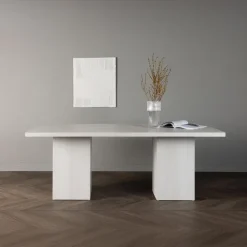 Eettafel Whitewash Hout - 200x90x75cm - Olga