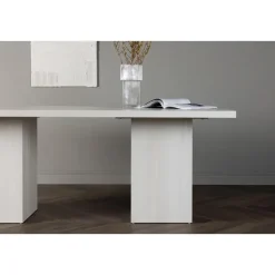 Eettafel Whitewash Hout - 200x90x75cm - Olga