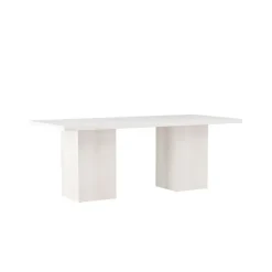 Eettafel Whitewash Hout - 200x90x75cm - Olga