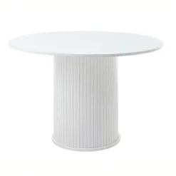 Eettafel Wit Eikenhout - Rond - Ø120x75cm - Nola