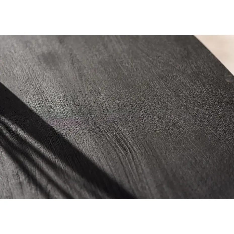 Eettafel Zwart Acaciahout - Ovaal - 240x110x76cm - Langford