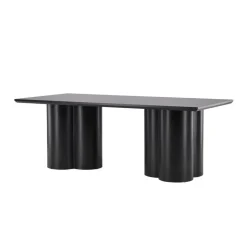 Eettafel Zwart 210cm - Fineer - 6-8 Personen - Tafel Olivia