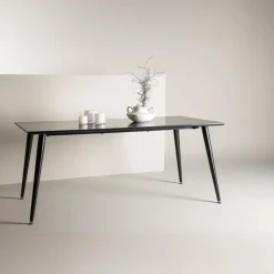 Eettafel Zwart Hout - 180x90x75cm - Dipp