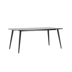 Eettafel Zwart Hout - 180x90x75cm - Dipp