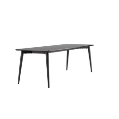 Eettafel Zwart Hout - 230x85x75cm - Ellis