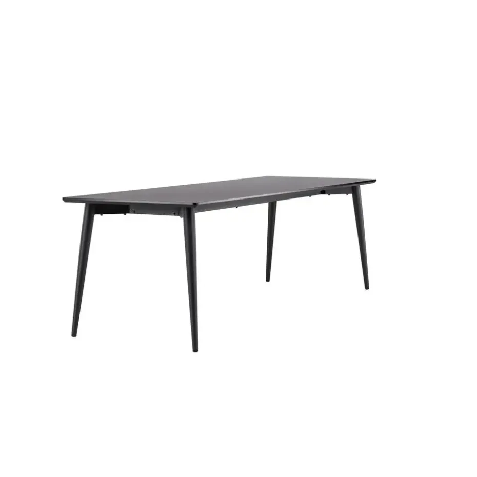 Eettafel Zwart Hout - 230x85x75cm - Ellis