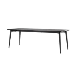 Eettafel Zwart Hout - 230x85x75cm - Ellis