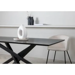 Eettafel Zwart Hout - 180x90x75cm - Piazza