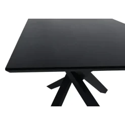 Eettafel Zwart Hout - 180x90x75cm - Piazza