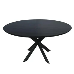 Eettafel Zwart Hout - 150x150x76cm - Ferris