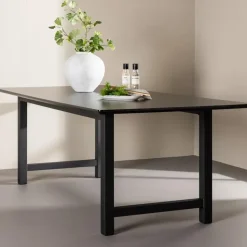 Eettafel Zwart Hout - 220x100x75cm - Count