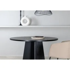 Eettafel Zwart Hout - 110x110x75cm - Bootcut