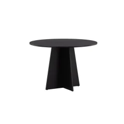 Eettafel Zwart Hout - 110x110x75cm - Bootcut