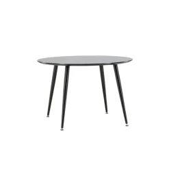 Eettafel Zwart Hout - 115x115x75cm - Dipp