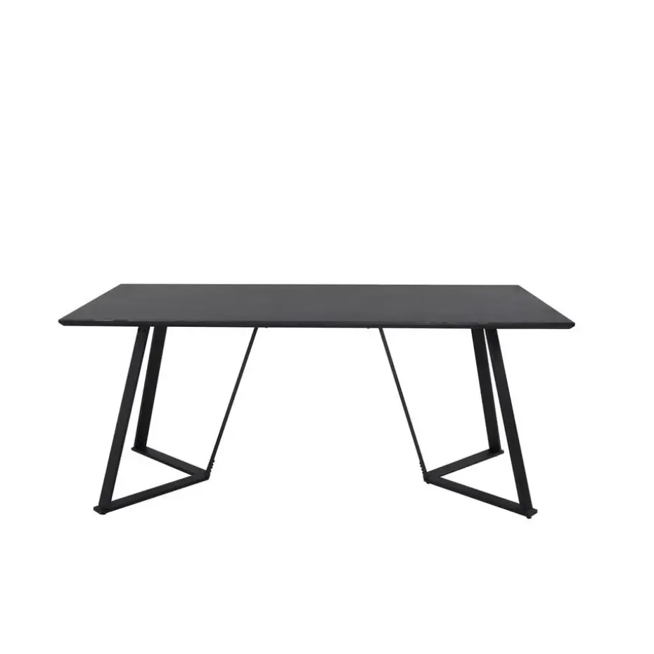 Eettafel Zwart Hout - 180x90x75cm - Marina