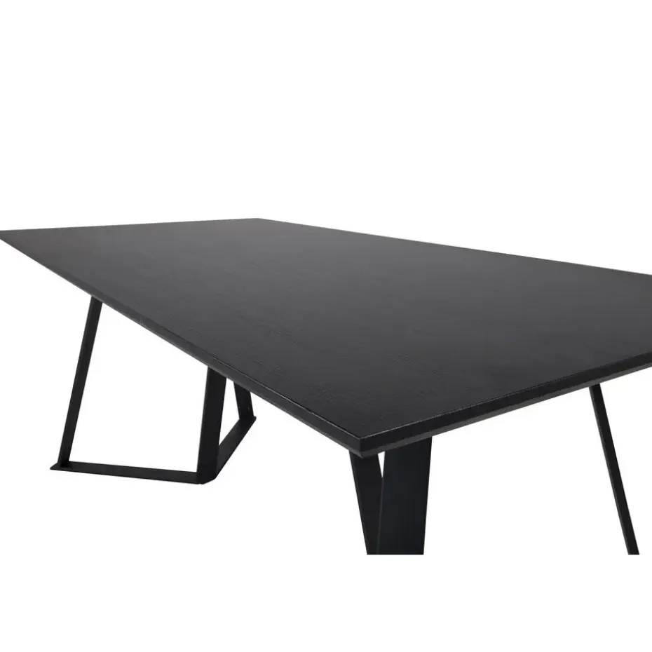 Eettafel Zwart Hout - 180x90x75cm - Marina