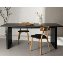 Eettafel Zwart Hout - 200x100x75cm - Vail