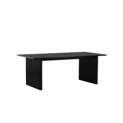 Eettafel Zwart Hout - 200x100x75cm - Vail