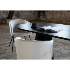 Eettafel Zwart Hout - 230x115x76cm - Bootcut